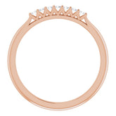 14K Rose 1/10 CTW Natural Diamond Anniversary Band